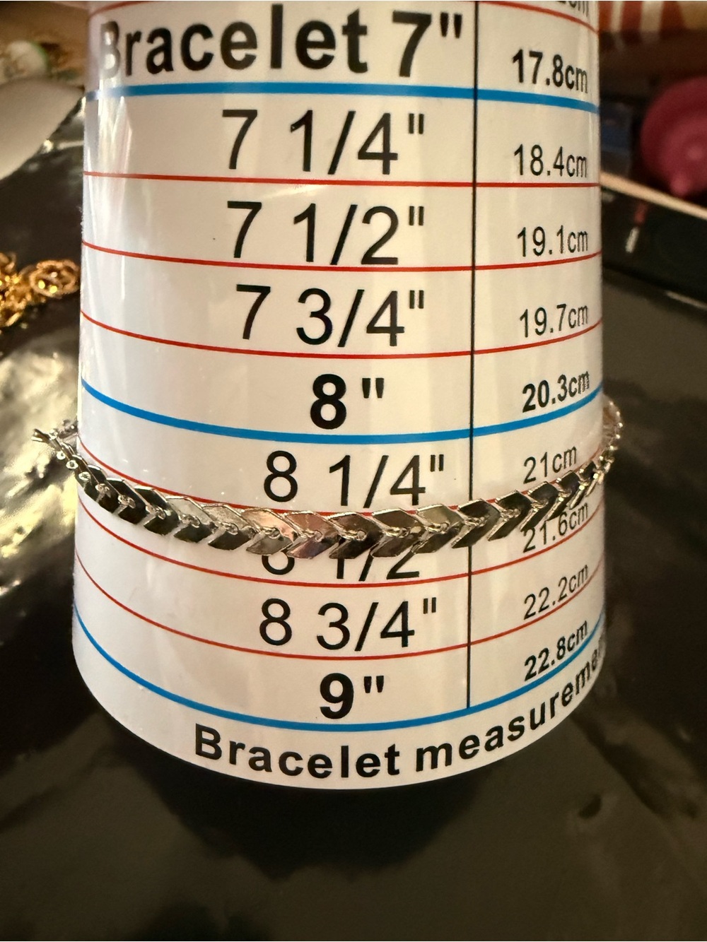 Silver V-Link anklet or bracelet - Women Jewelry